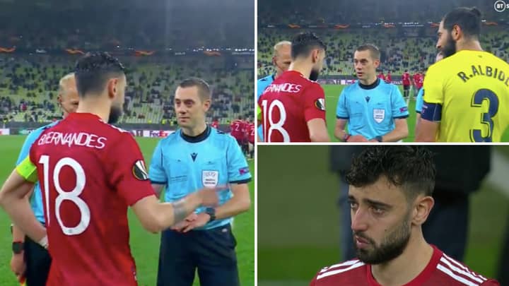 Bruno Fernandes Panned For Letting Villarreal Take First Penalty In Europa League Final Shoot-Out