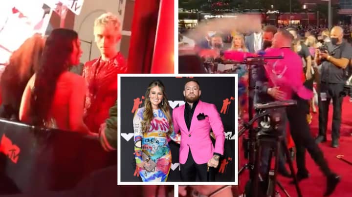 Conor McGregor And Machine Gun Kelly Nearly Get Into A Fight On VMA Red Carpet