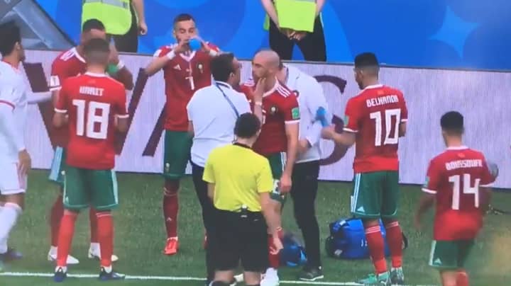Morocco's Physio Repeatedly Slaps Player After Concussion Injury