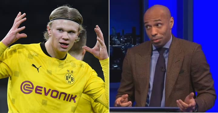 Thierry Henry Compares ‘Ridiculous’ Erling Haaland To Manchester United Ace
