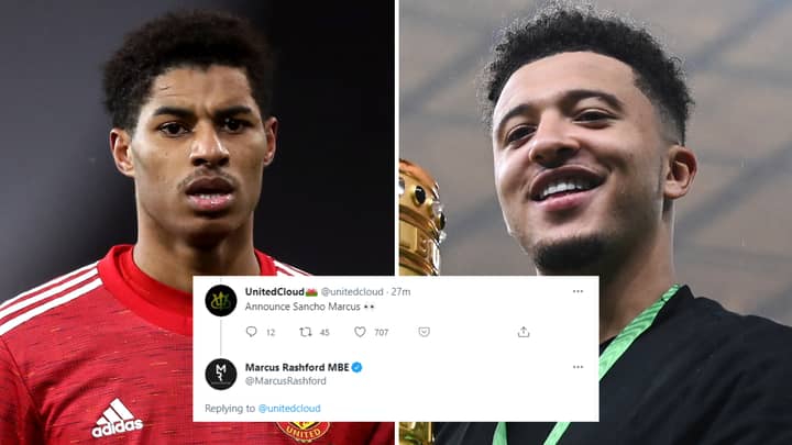 Marcus Rashford Reveals He Was Hacked After Deleted Tweet Appeared To Confirm Jadon Sancho To Manchester United
