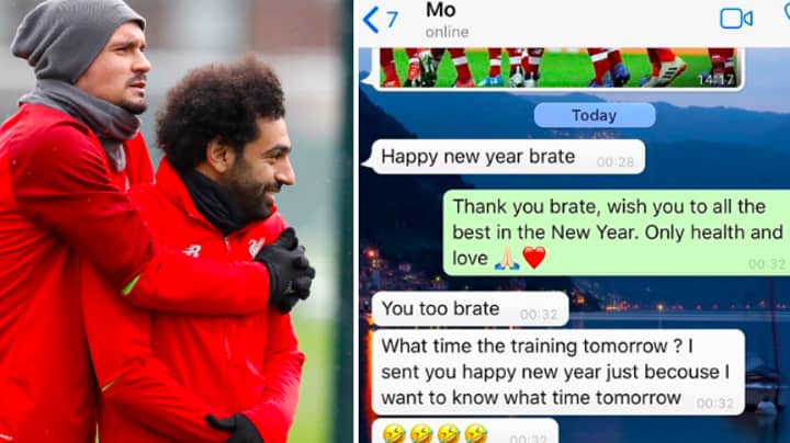 Dejan Lovren Reveals Hilarious WhatsApp Messages He Received From Mo Salah