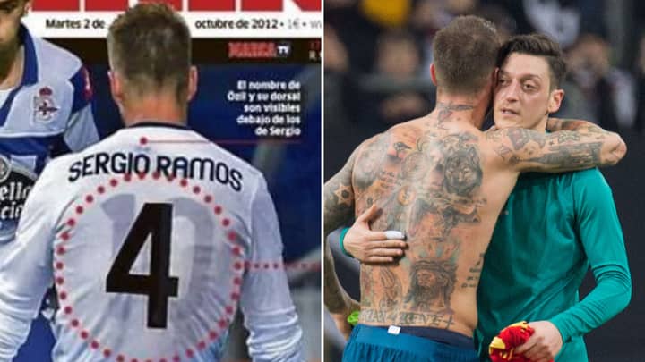 Sergio Ramos Once Wore Mesut Ozil's Shirt Under His Own In A Remarkable Show Of Support