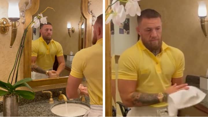 A Video Of Conor McGregor Simply Washing His Hands In A Sink Has Racked Up Almost 4 Million Views