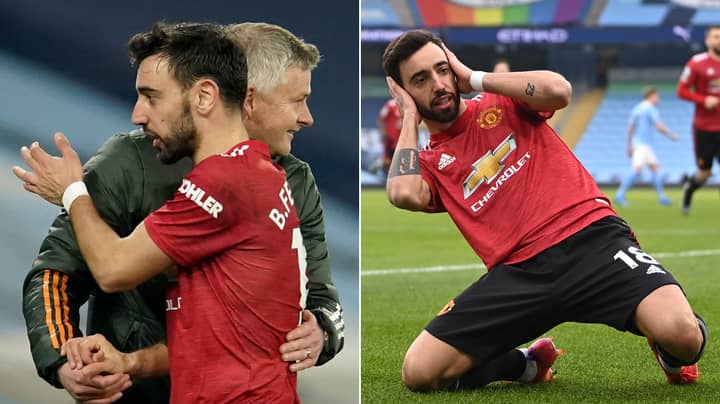 Manchester United Ruthlessly Mocked For Tweet About Bruno Fernandes After Manchester City Victory