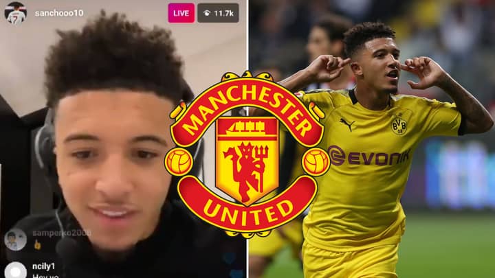 Manchester United Fans Are Convinced Jadon Sancho Dropped A Transfer Hint On Instagram
