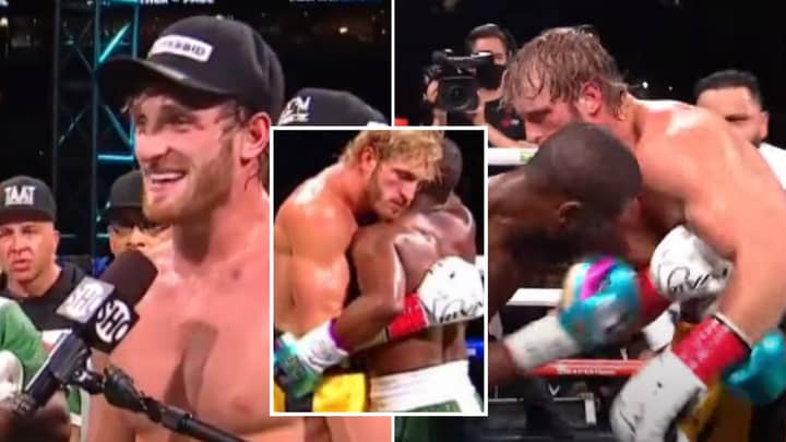 Logan Paul Reveals What He Whispered In Floyd Mayweather's Ear During Mid-Fight Interaction