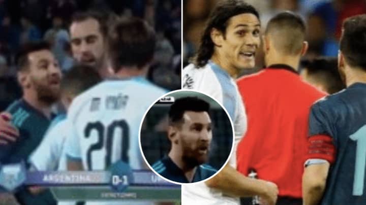 Edinson Cavani Called Out Lionel Messi For A Fight, Messi Was Happy To Go