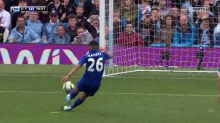WATCH: Riyad Mahrez Has Penalty Disallowed For Taking Two Touches
