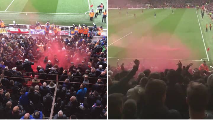 Smoke Bomb Thrown By Liverpool Fan Injured 9-Year Old Chelsea Supporter With Special Needs