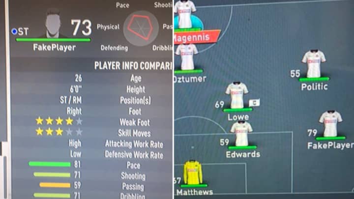 'FakePlayer' Used To Fill Positions In Bolton's Team In FIFA 20's Beta 