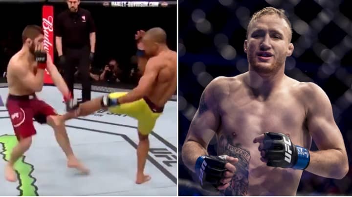 Incredible Footage Shows How Khabib Will Deal With Justin Gaethje's Brutal Leg Kicks