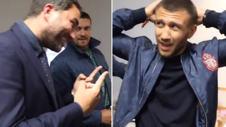 Lomachenko's Hilarious Reaction To Eddie Hearn Saying Campbell Will Beat Him Is Priceless 
