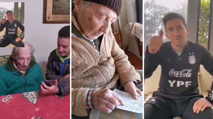 Lionel Messi Sends Message To 100-Year-Old Argentina Fan Who Documents His Every Goal