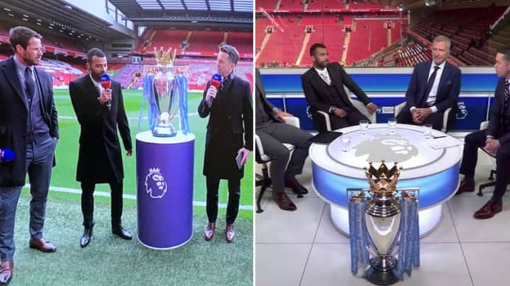 The Premier League Trophy Is At Anfield For Liverpool Vs. Chelsea 
