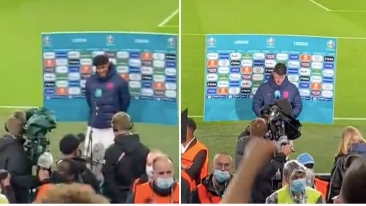 Footage Shows Scotland Fans Taunting England Pair Tyrone Mings And Declan Rice After 0-0 Draw At Wembley