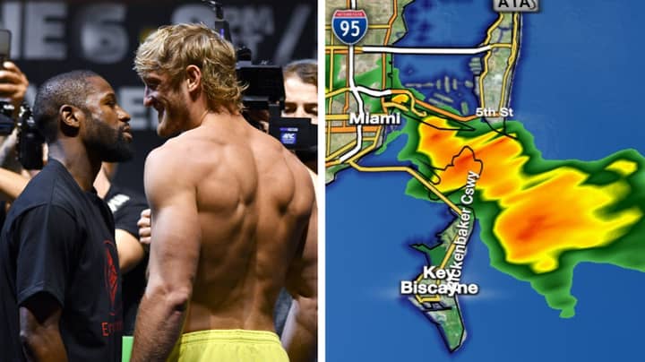 Severe Rain In Miami Threatens To Derail Floyd Mayweather vs Logan Paul