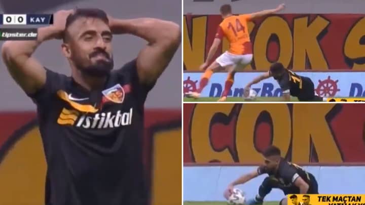 Mugdat Celik Gives Away Penalty And Gets Sent Off Vs Old Club Galatasaray