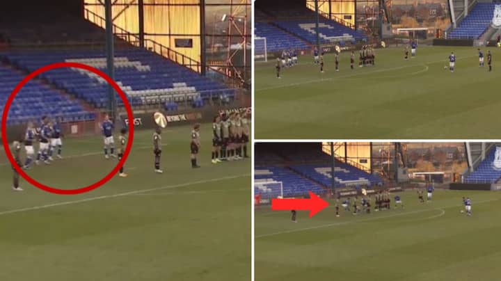 Oldham Athletic's Incredibly Unique 'Bouncing' Free-Kick Routine Worked A Treat