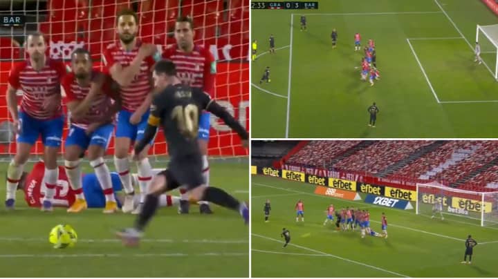 Lionel Messi Scores Two Stunning Goals For Barcelona Against Granada 