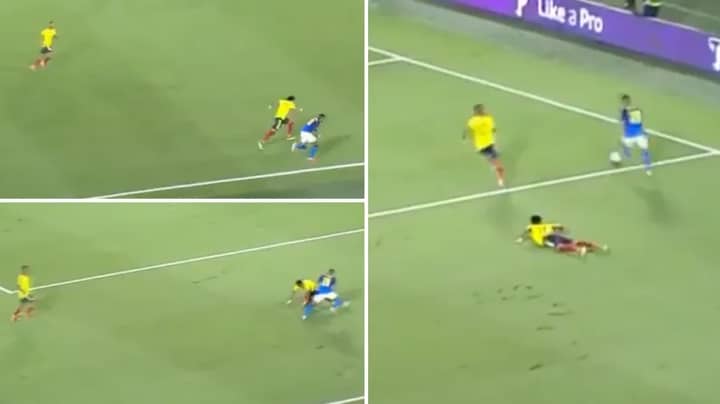 Raphinha Produces Outrageous Moment Of Skill For Brazil Against Colombia