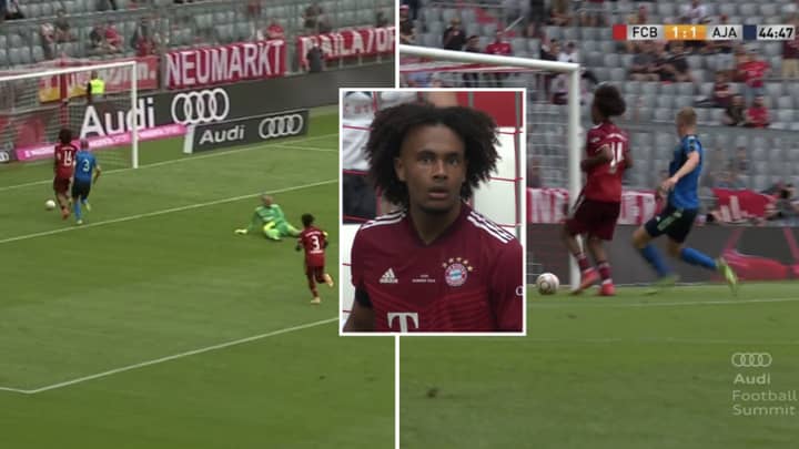 Bayern Munich's Joshua Zirkzee Cockily Tried To Walk The Ball Into The Net And It Backfired Massively