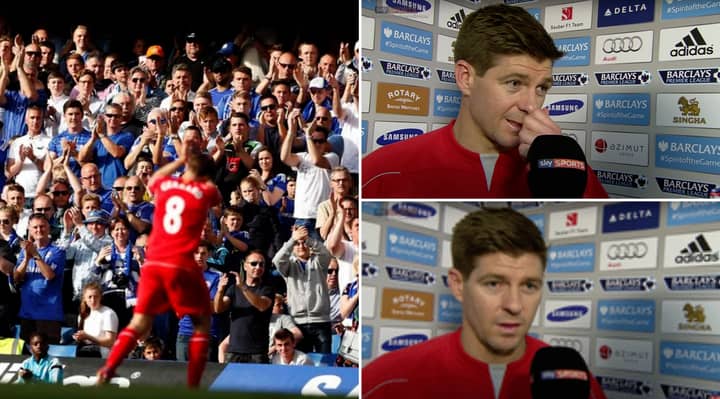 When Steven Gerrard Hit Out At Chelsea Fans After Getting A Standing Ovation In 2015