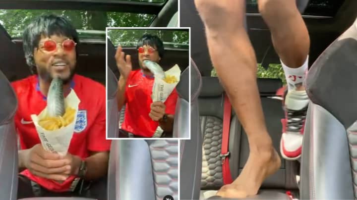 Patrice Evra Backs England To Win Euro 2020 While Holding Raw Fish And Chips In Most Bizarre Video Yet