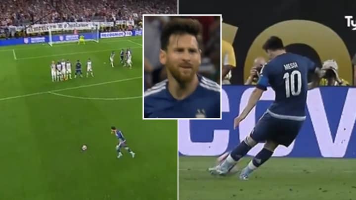 Lionel Messi's 'Best' Free-Kick Of His Career Was So Perfect, Even He Couldn't Believe It