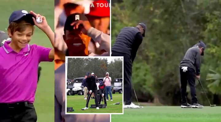 Video Comparing Tiger Woods And His Son's Identical Golf Style Goes Viral