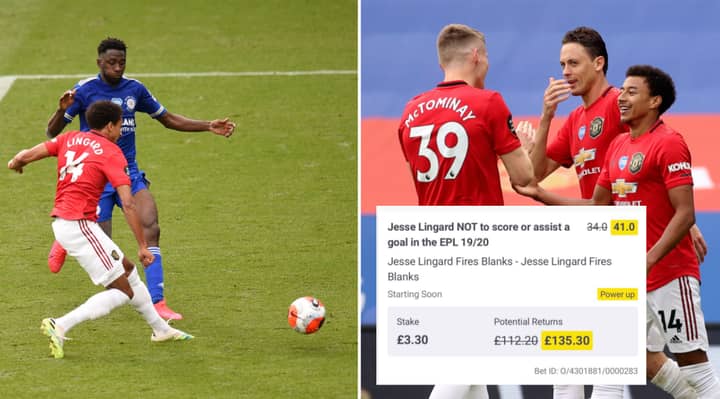Fan’s Jesse Lingard Bet On Him Failing To Score Or Assist In The Premier League Falls Through
