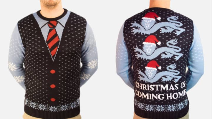 You Can Buy A Gareth Southgate Christmas 'Waistcoat' Jumper And It's Everything 