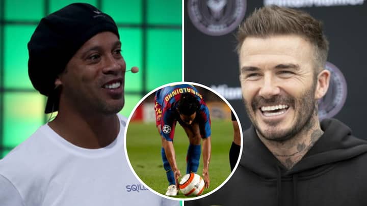 David Beckham And Ronaldinho's Free-Kick Secrets Were 'Stolen' By Football Legend