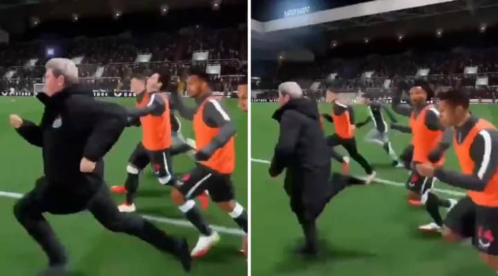 Steve Bruce Outpaces Newcastle Squad In Amazing FIFA 22 Clip
