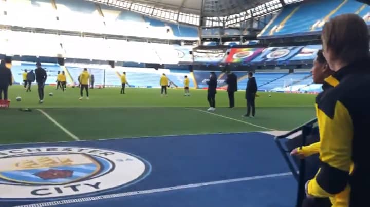 Erling Haaland Excites Man City Fans With His Reaction To Entering The Etihad 