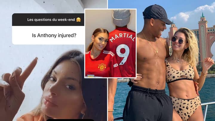 Anthony Martial's Wife Gives Worrying Update On 'Injury', Fans Have Been Left Baffled