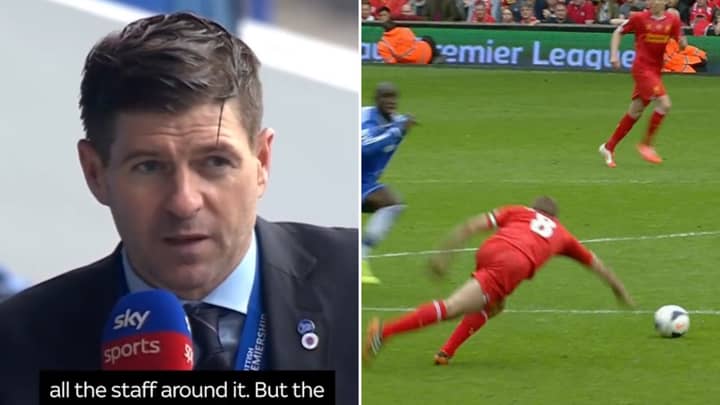 Sky Sports Savagely Mock Steven Gerrard's Lack Of Premier League Titles Without Even Realising During Interview