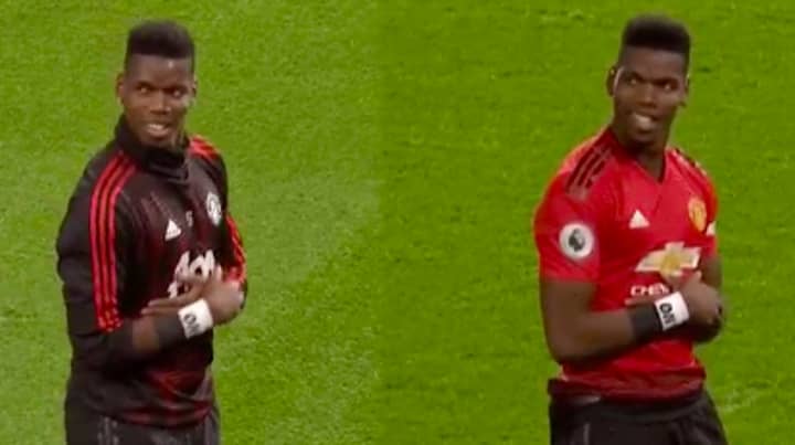 Paul Pogba Practiced His Goal Celebration In Pre-Match Warm Up
