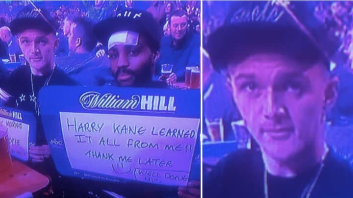 Kieran Trippier Produces The Greatest Sign Ever At The Darts World Championships 
