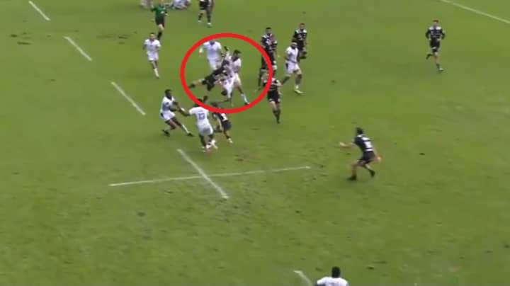 Irish Rugby Player Gets Sent Off After Tackle Flips Opponent