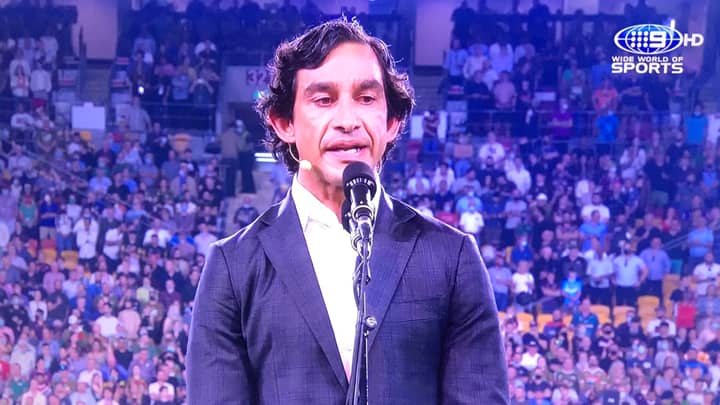 Outrage As Johnathan Thurston's 'Welcome To Country' Speech Is Cut Short By National Anthem