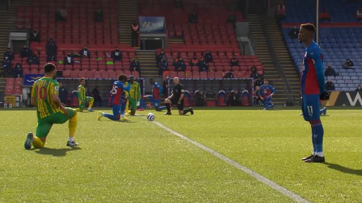 Wilfried Zaha Becomes First Premier League Player To Not Take A Knee Before Kick-Off 