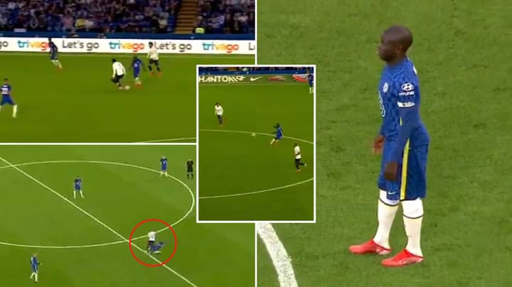 Compilation Of N'Golo Kante's Masterclass Vs. Spurs Proves He's A Cheat Code
