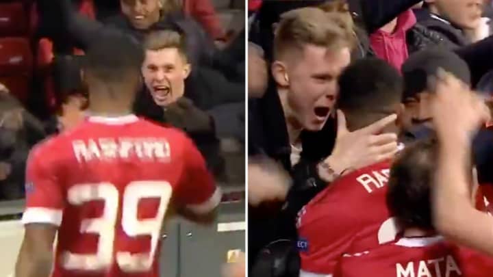 Dean Henderson Was In The Crowd When Marcus Rashford Scored His First Ever Manchester United Goal 