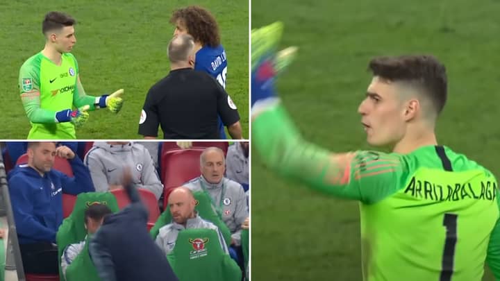 Kepa Has Finally Explained His Famous 'Manager' Moment During The Cup Final In Honest Interview