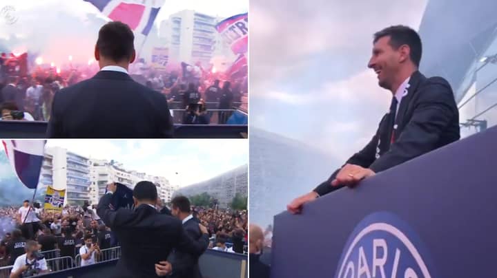 Spine-Tingling Video Of PSG Ultras Welcoming Lionel Messi To The Club Will Give You Goosebumps 