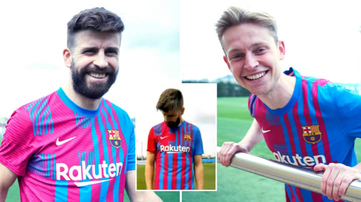 Barcelona Drop Their New Home Kit For The 2021/22 Season And The Half-And-Half Shorts Are Very Unusual 