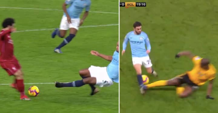 Fans Have Mixed Reaction After Willy Boly Shown Red Card For Tackle On Bernardo Silva