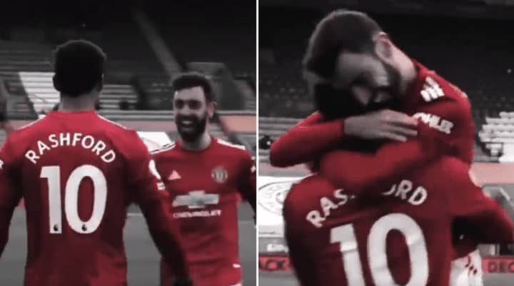 Manchester United Fans Loved Bruno Fernandes Asking Marcus Rashford About His Assist