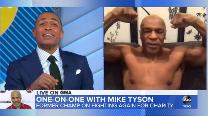 Mike Tyson Strips Off On Live TV To Flaunt Impressive Body Transformation
